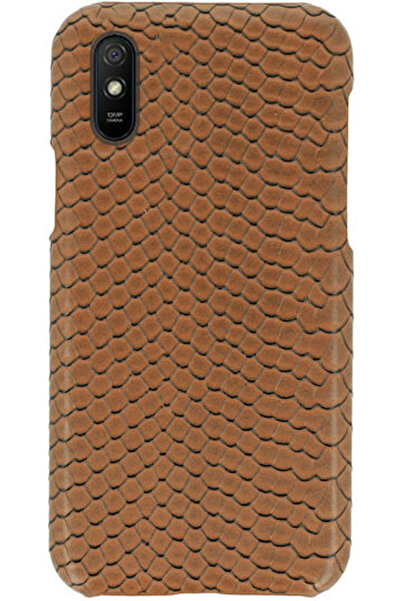 VENNUS Wild Πίσω Θήκη από Συνθετικό Δέρμα Καφέ (Redmi 9A / 9AT)