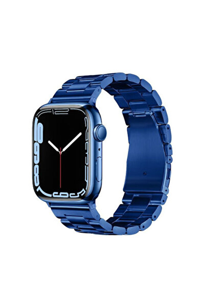 OEM Λουράκι Ανοξείδωτο Ατσάλι Μπλε (Apple Watch 42/44/45/49mm)