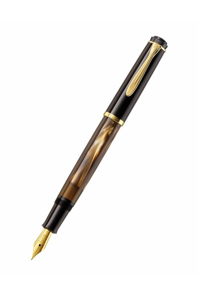 Pelikan Klasik Seri M200 Mermer Kahverengi Dolma Kalem B Uç PELM200MBB