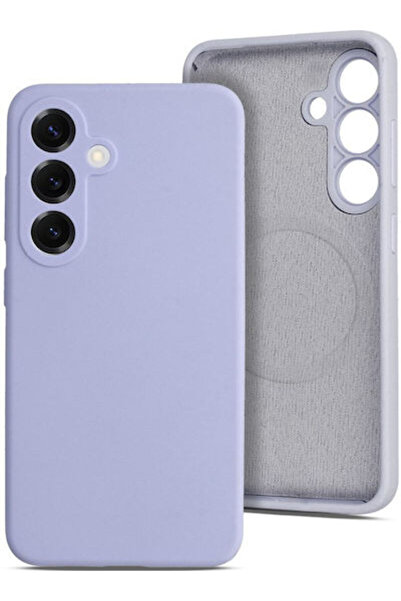 OEM Magcolor Pure Πίσω Κάλυμμα Σιλικόνης Λιλά (Galaxy S26+)