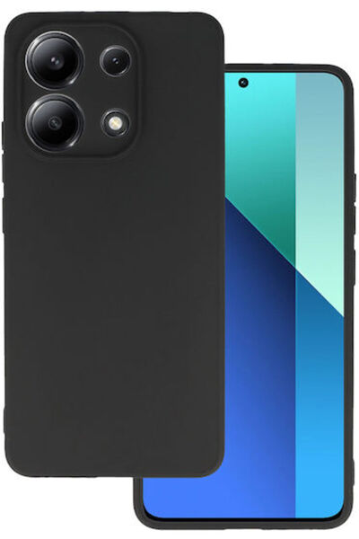 matt Πίσω Κάλυμμα Σιλικόνης Μαύρο (Redmi Note 13 4G)
