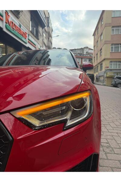 ARKT STİCKER Audi A3 8V Makyajlı Kasa Gündüz Led 2016-2020 Turuncu