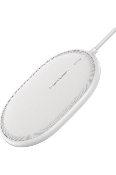 Baseus Ασύρματος Φορτιστής (Qi Pad) 15W Ισχύς Παροχής Ενέργειας Λευκός (Ελαφρ...