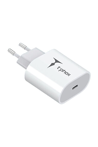 Other Φορτιστής T-Phox Χωρίς Καλώδιο με Θύρα USB-C, Παροχή Ισχύος 20W, Λευκό