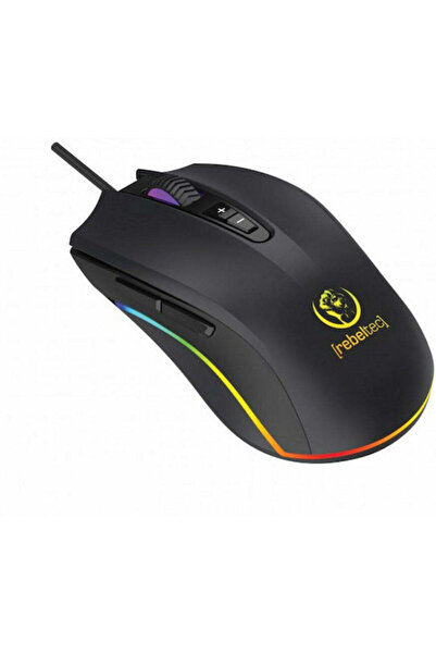 Rebeltec Ποντίκι Gaming Predator RGB 6400 DPI Μαύρο