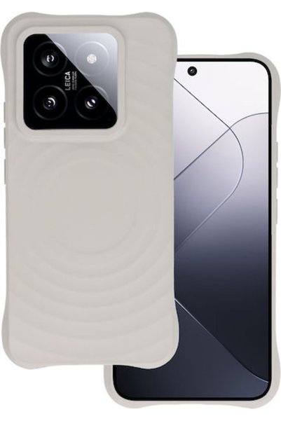 tel protect Πίσω Κάλυμμα Σιλικόνης Γκρι (Xiaomi 14)