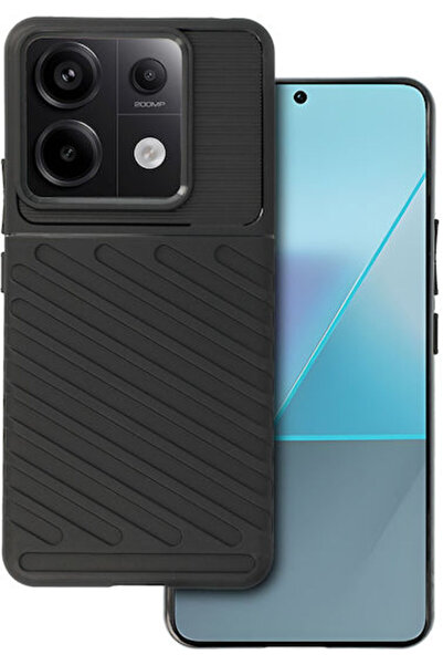 Toptel Πίσω Κάλυμμα Σιλικόνης Μαύρο (Redmi Note 13 Pro 5G / Poco X6)