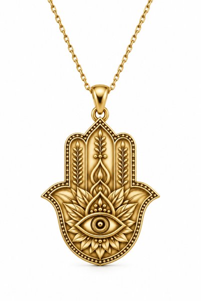 Coy Diamond 925 Ayar Gümüş Fatma Ana Eli Figürlü Kolye – Koruyucu El | Zarif ...