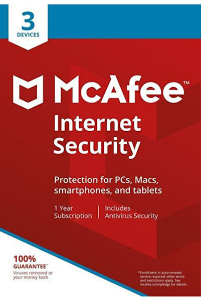 Other McAfee Internet Security 2019 για 3 Συσκευές και 1 Έτος (Κλειδί)
