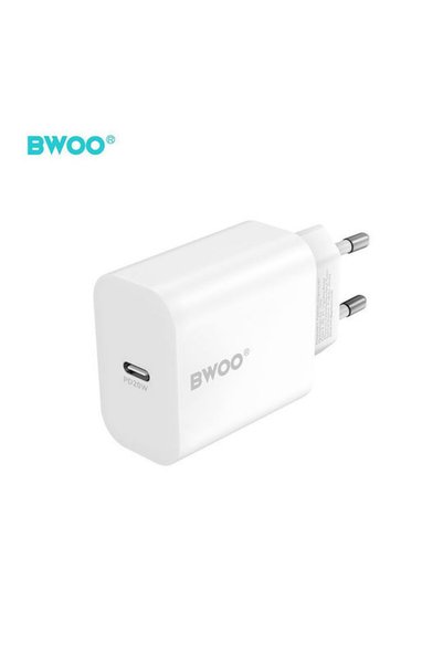 Bwoo Ασύρματος φορτιστής με θύρα USB-C, 20W Power Delivery, Λευκός CDA233