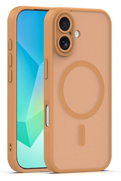 OEM Mag Matt Πίσω Κάλυμμα Καφέ iPhone 16