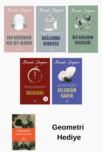 İthaki Yayınları Başak Sayan 5 Kitap Seti + Geometri Hediye