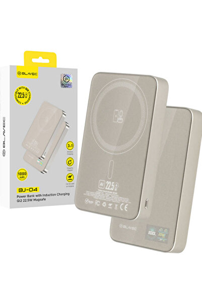 Blavec BJ-04 Λεπτό MagSafe Power Bank 10000mAh 22.5W Χρυσό