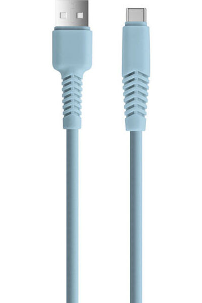 OEM Καλώδιο USB 2.0 USB-C αρσενικό - USB-A μπλε 1,5μ