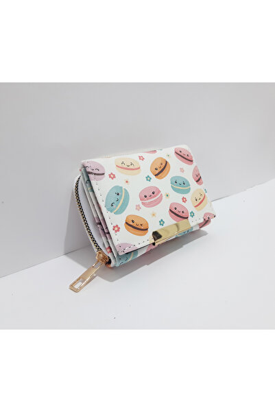 renkli çiçekler Dječji novčanik 11x8x4 CM sa macaron uzorkom