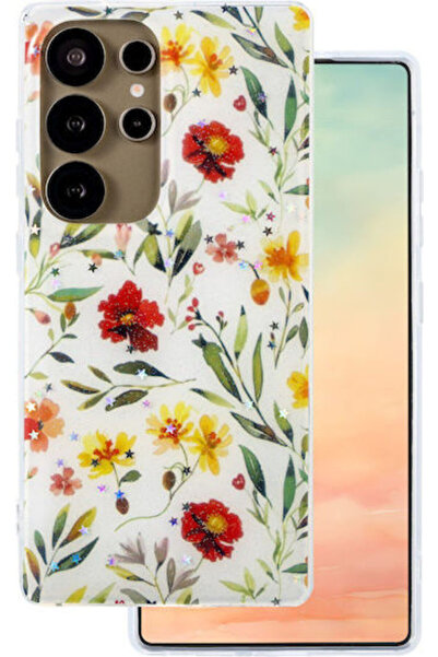 Telforceone Glow Glam Πίσω Κάλυμμα Σιλικόνης 2mm Λευκό (Galaxy S25 Ultra)