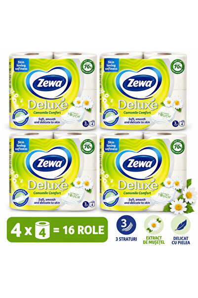 Zewa Pachet 4x4 Camomile Comfort 3 straturi