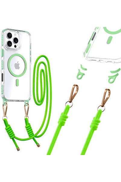 tel protect Πίσω Θήκη Σιλικόνης 1.2mm με Λουράκι Διαφανής (iPhone 17)