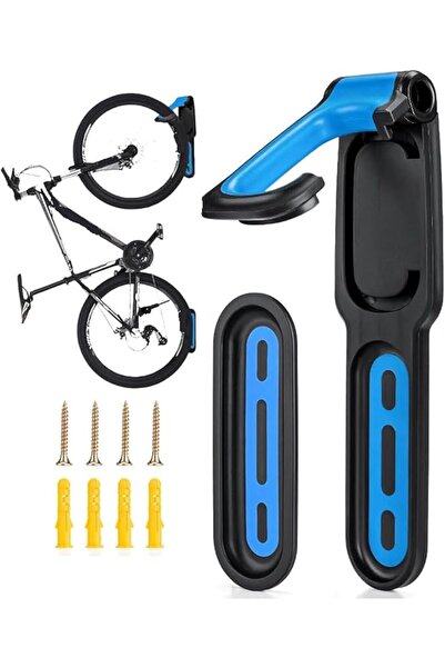 Yelajoy Foldable Bike Wall Hook - Black ABS Painted Heavy Duty Bicycle Parkin...