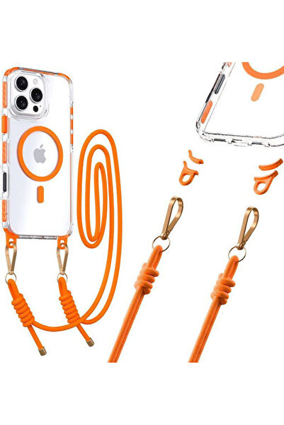 tel protect Πίσω Θήκη Σιλικόνης 1.2mm με Λουράκι Διαφανής (iPhone 17)