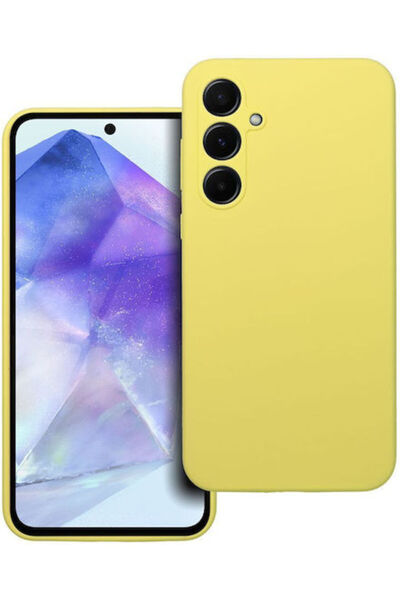 OEM Θήκη Πλάτης Σιλικόνης 2mm Κίτρινη (Galaxy A55)