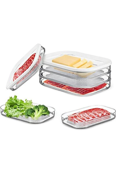 SYOSI Airtight Deli Meat Storage Containers for Refrigerator - BPA-Free Lunch...