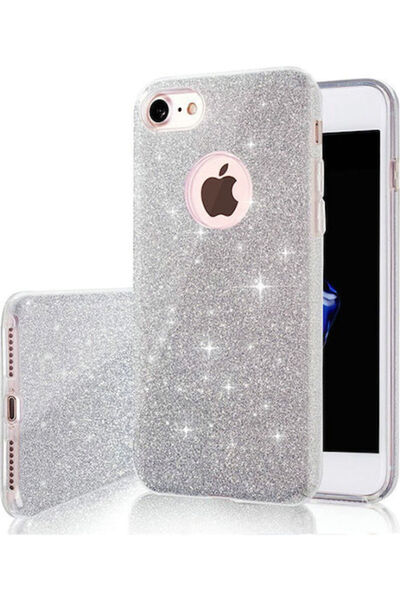 OEM Θήκη Glitter 3 σε 1 για Xiaomi Redmi Note 10 5G / Poco M3 Pro Ασημί Κωδικ...