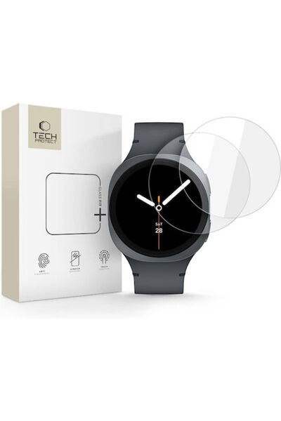 Tech-Protect Glass Fit+ Σετ 2 τεμαχίων Samsung Galaxy Watch 8 9 44 χιλ. Διαφανές