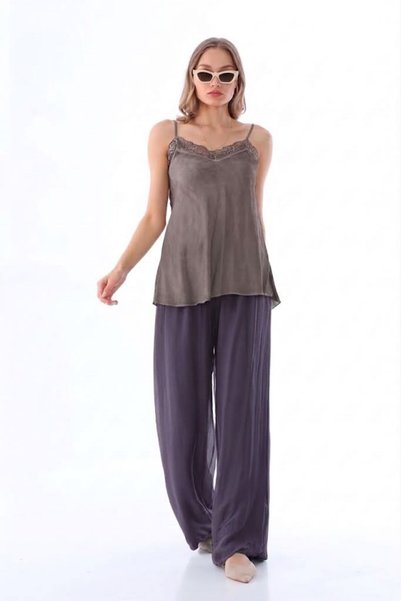 EREN STYLE Italian Corsage Lined Silk Wes Trousers (Length: 105-110 cm)
