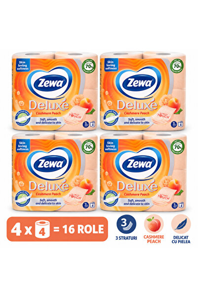 Zewa Συσκευασία των 16 κυλίνδρων Cashmere Peach