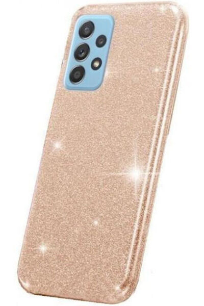 OEM Γκλίτερ 3 σε 1 Πλαστικό Χρυσό Πίσω Κάλυμμα (Galaxy M32)