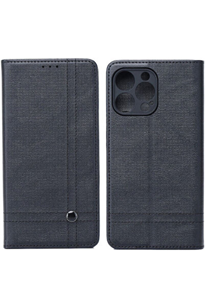 OEM Seam Book Σιλικόνη / Συνθετικό Δέρμα Μαύρο (Redmi 15) Κωδικός: 56120