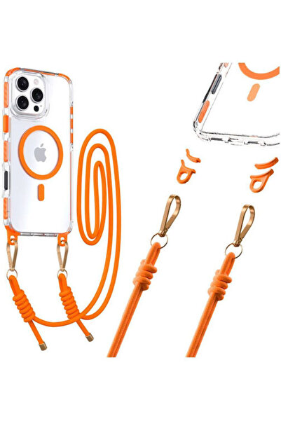 tel protect Πίσω Θήκη Σιλικόνης 1.2mm με Λουράκι Διαφανής (iPhone 15 Pro)