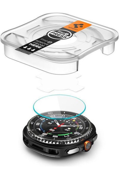 Spigen EZ Fit Σκληρυμένο Γυαλί για το Samsung Galaxy Watch 8 Classic 46mm, 2 ...