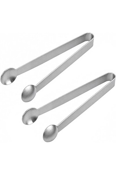 Sweet seven Stainless Steel Serving Utensils, Silver Dessert Tongs with Spoon...