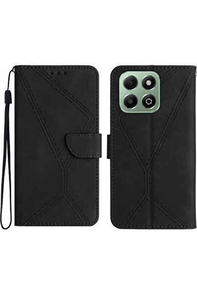 OEM Θήκη Βιβλίου Σιλικόνης Honor Μαύρη Κωδικός: case068966