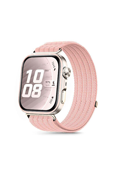 Tech-Protect Ροζ λουράκι από νάιλον ύφασμα για Huawei Watch Fit 3 / 4 / 4 Pro...