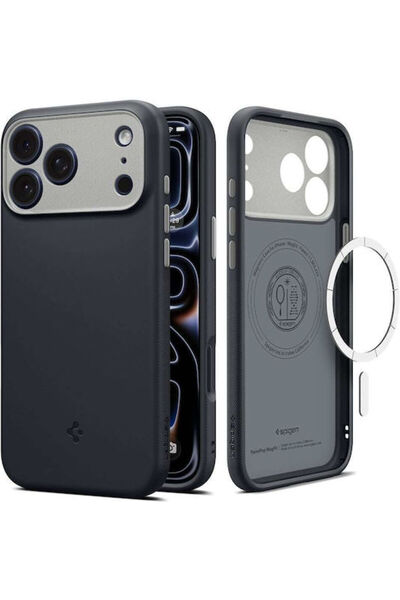 Spigen Νάνο Ποπ Μάγκσεϊφ Πίσω Κάλυμμα Σιλικόνης Μαύρο Σησάμι (iPhone 18 Pro M...