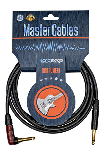 Prostage TM-SX03 - Επαγγελματικό Αθόρυβο Καλώδιο Jack 1/4 TS - Γωνιακό Jack 1...