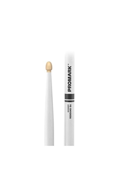 Promark RBH565AW-WHITE Rebound 5A - Μπαγκέτες ντραμς από ξύλο Χίκορι, βαμμένε...