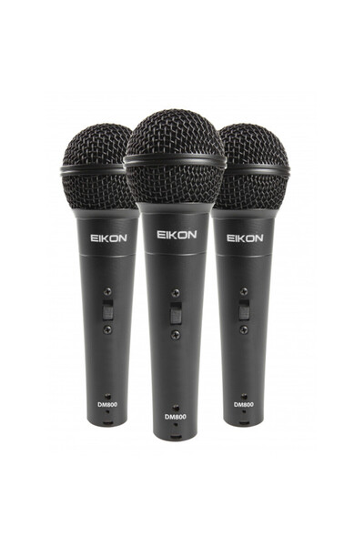 Eikon DM800 Κιτ - Σετ 3 δυναμικών μικροφώνων χειρός με διακόπτη