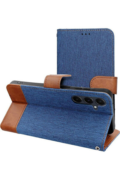 OEM Θήκη Flip Samsung A27 Jeans Book Μπλε
