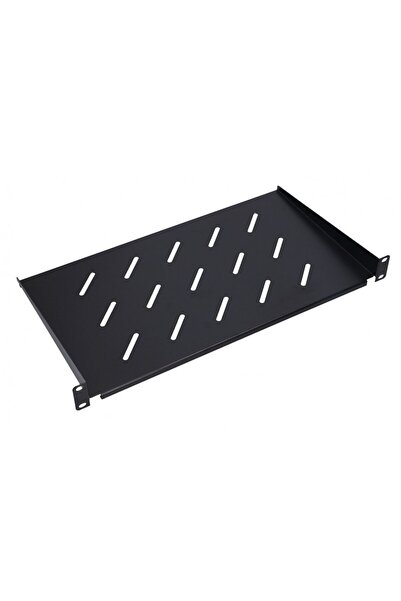 Extralink Tava fixa rack ( raft ) 250mm neagra 1U, 19"