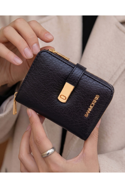 Lifonbag محفظة نسائية أنيقة ومفيدة متعددة الأقسام مع تفاصيل قفل (12.5x8x3.5 سم)