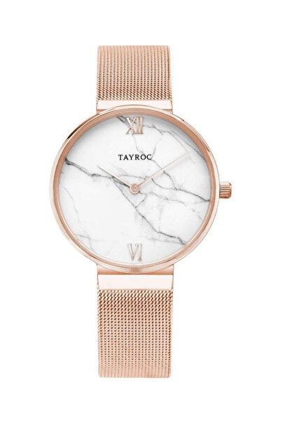 Other Γυναικείο ρολόι Tayroc 36mm με μπαταρία και ροζ ανοξείδωτο ατσάλινο μπρ...