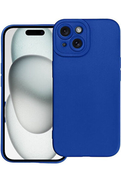 OEM Matt 2.0 Σιλικόνης Μπλε Πίσω Κάλυμμα iPhone 15