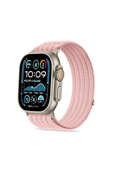Tech-Protect Υφασμάτινο Ροζ Λουράκι (Apple Watch 8 / 9 / 10 / 11 / Se / Ultra)