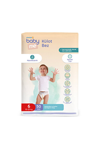 Baby&Me baby me Külot Bez XLarge 6 Numara 15-25 kg - 50 Adet