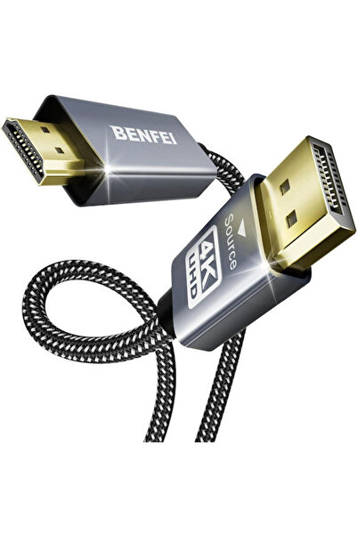 BENFEI GSM276134 DisplayPort αρσενικό - HDMI αρσενικό 0.9μ Γκρι