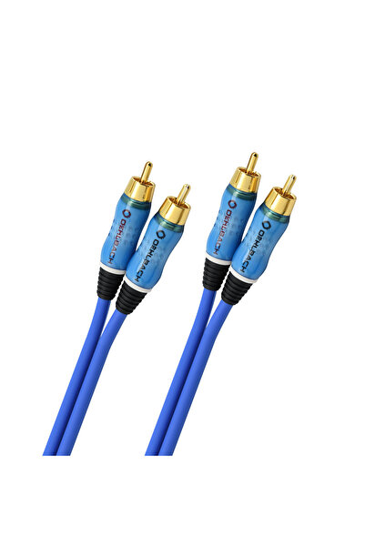 OEHLBACH ΧΤΥΠΗΣΕ! NF Audio 1μ - Καλώδιο Ήχου Διπλό RCA 1μ Μπλε
